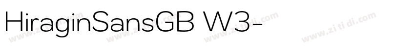 HiraginSansGB W3字体转换